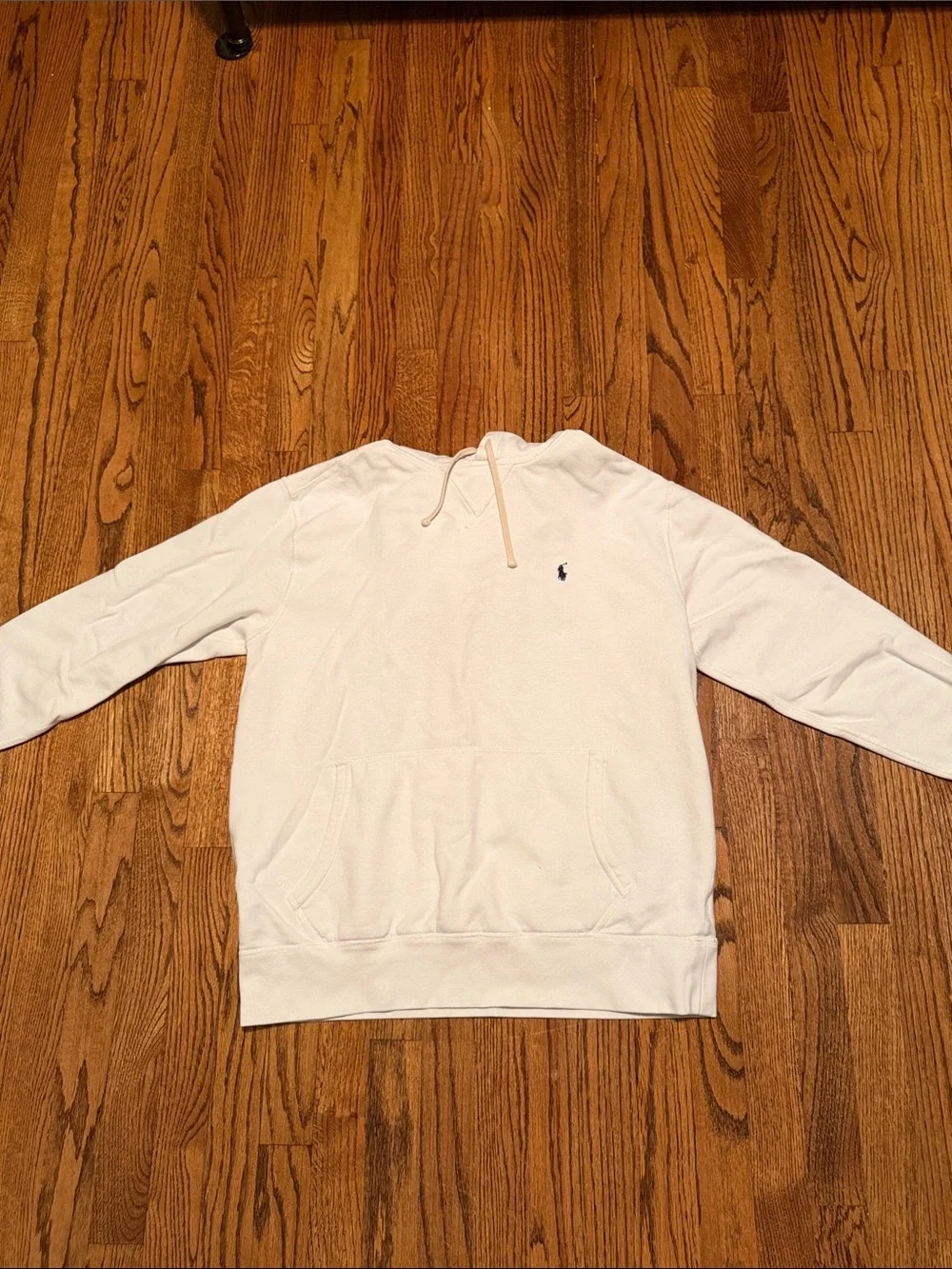 Polo by Ralph Lauren Cream Hooded Sweatshirt with Navy Pony